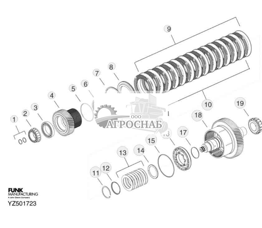 TRANSMISSION SIXTH STAGE ASSEMBLY (CLUTCH H) 